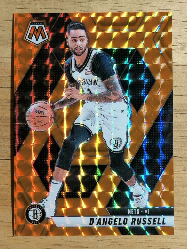 2024-25 Panini Mosaic Mosaic Orange #179 D'Angelo Russell