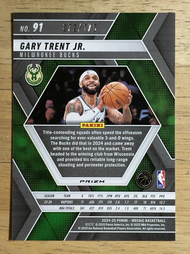 2024-25 Panini Mosaic Mosaic Pink #91 Gary Trent Jr.