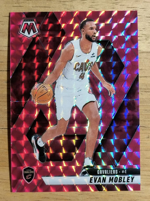2024-25 Panini Mosaic Mosaic Pink #133 Evan Mobley