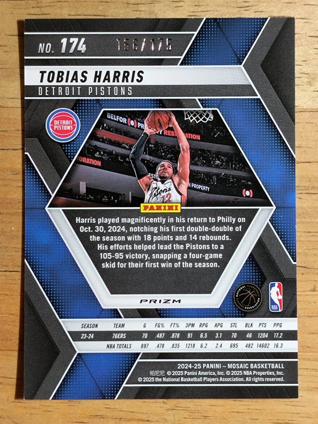 2024-25 Panini Mosaic Mosaic Pink #174 Tobias Harris