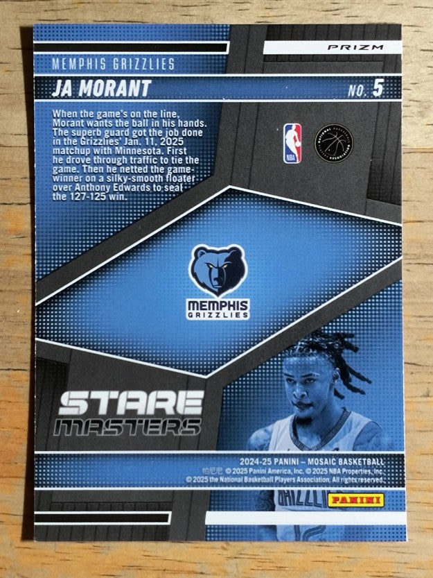 2024-25 Panini Mosaic Stare Masters Mosaic #5 Ja Morant