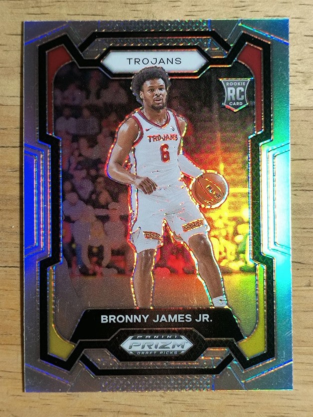 2024-25 Panini Prizm Draft Picks Prizms Silver #86 Bronny James Jr.