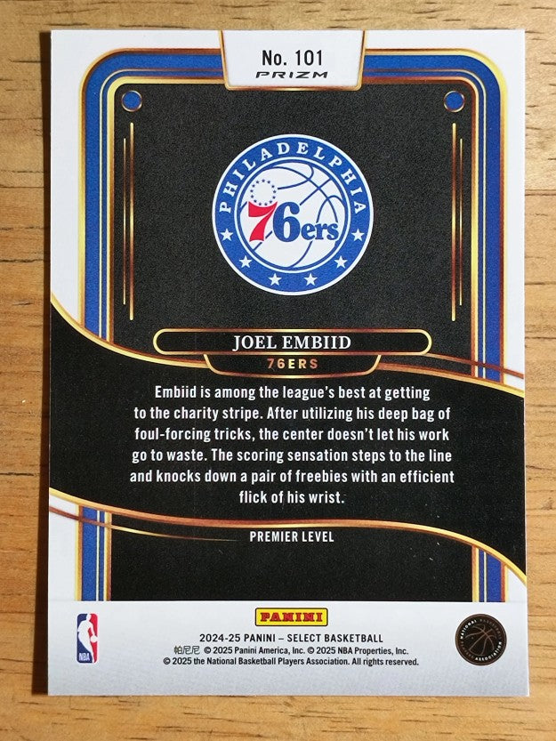 2024-25 Select Silver Prizms #101 Joel Embiid