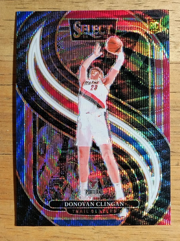 2024-25 Select Tri-Color Prizms #199 Donovan Clingan (EX)
