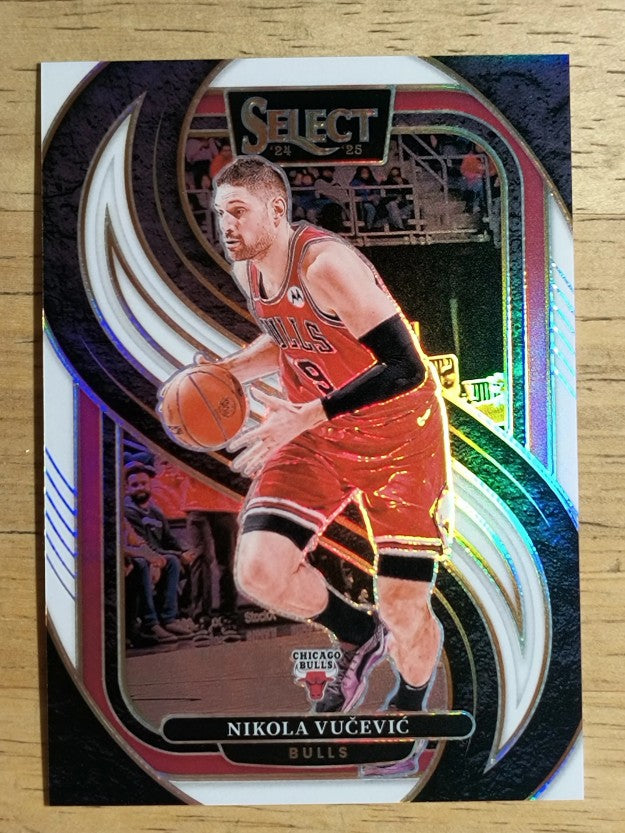 2024-25 Select White Prizms #117 Nikola Vucevic