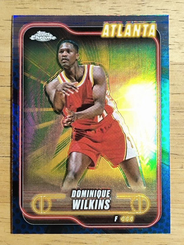 2024-25 Topps Chrome Blue Basketball Refractors #39 Dominique Wilkins