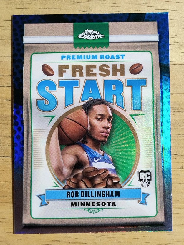 2024-25 Topps Chrome Fresh Start Blue Basketball Refractors #FS6 Rob Dillingham