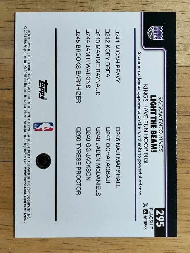 2025-26 Topps Holo Foil #295 Doug McDermott/LaRavia/Devin Carter/Sabonis/Crowder