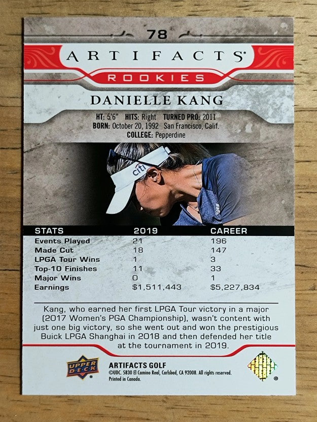 2021 Artifacts Red #78 Danielle Kang