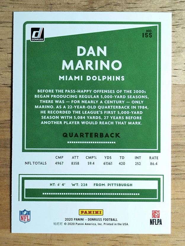 2020 Donruss #155 Dan Marino