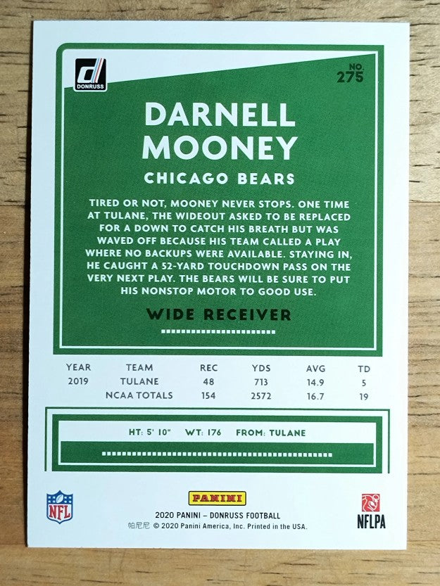 2020 Donruss #275 Darnell Mooney RC