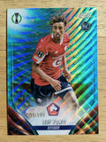 2023-24 Topps Chrome UEFA Club Competitions Aqua Wave Refractors #154 Leny Yoro