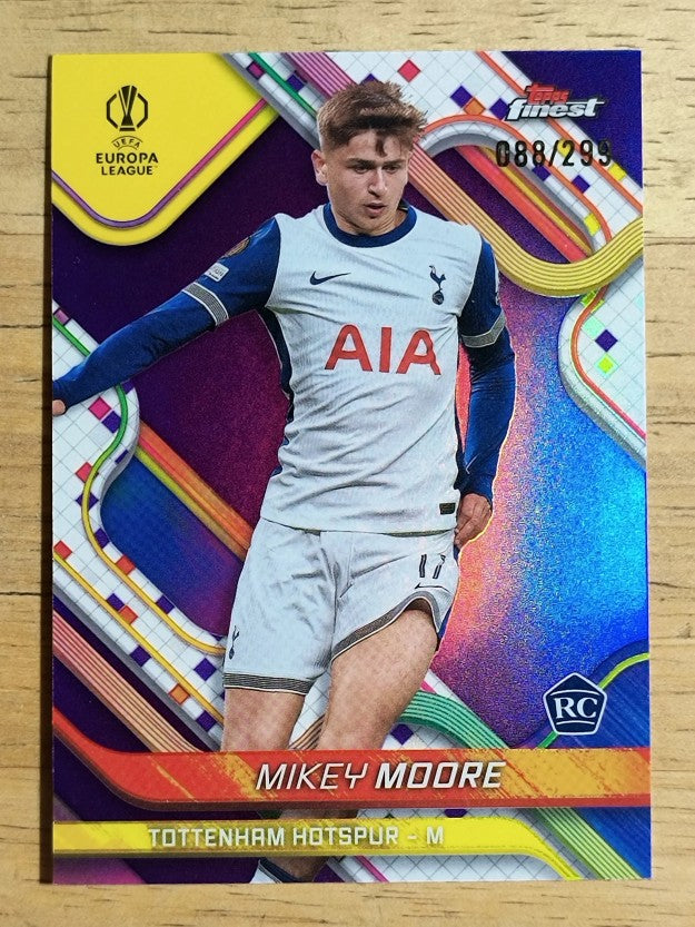 2024-25 Finest UEFA Club Competitions Purple Refractors #59 Mikey Moore