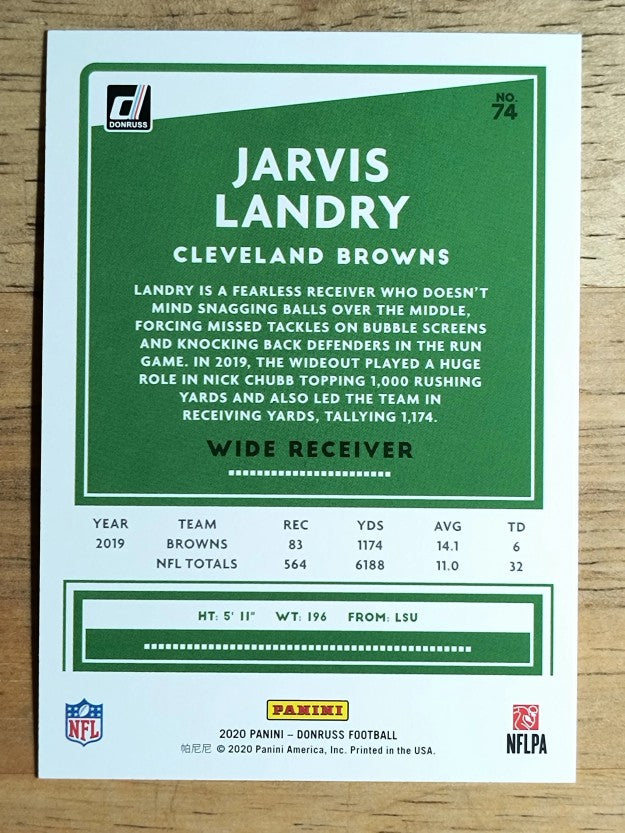 2020 Donruss #74 Jarvis Landry