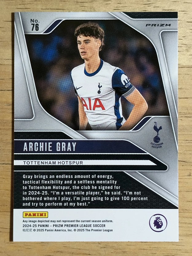 2024-25 Panini Prizm English Premier League Prizms Silver #76 Archie Gray