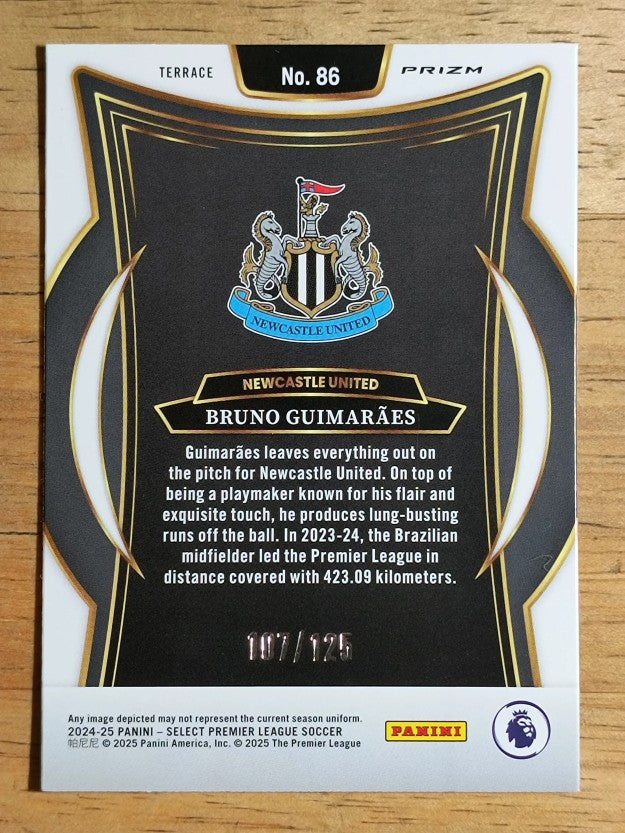 2024-25 Select English Premier League Bronze Checker #86 Bruno Guimaraes