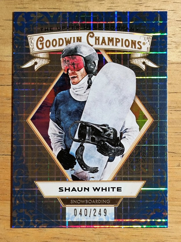 2025 Upper Deck Goodwin Champions Blue Checkers #16 Shaun White