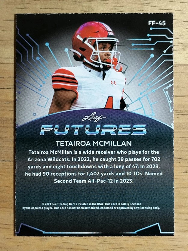 2024 Leaf Futures Future Foil #FF45 Tetairoa McMillan