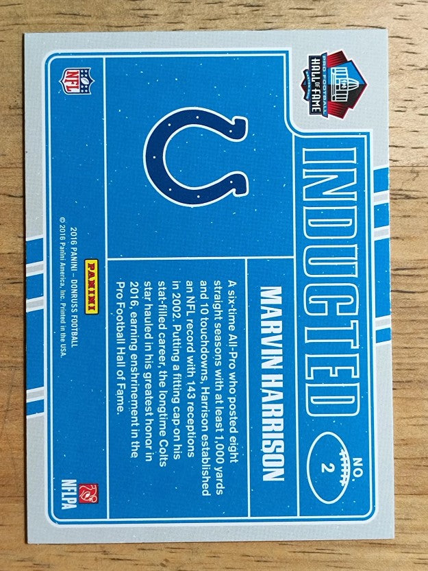 2016 Donruss Inducted #2 Marvin Harrison