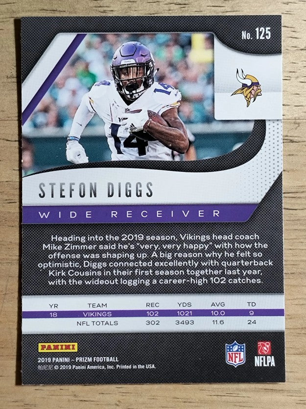 2019 Panini Prizm #125 Stefon Diggs