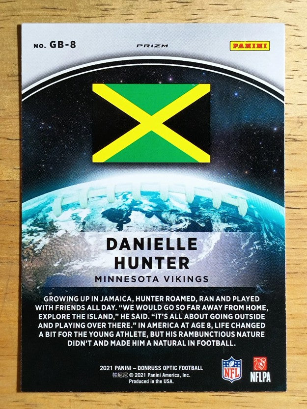 2021 Donruss Optic GloBall #8 Danielle Hunter