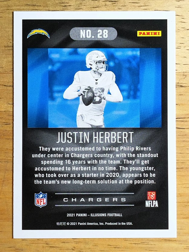 2021 Panini Illusions Retail #28 Justin Herbert