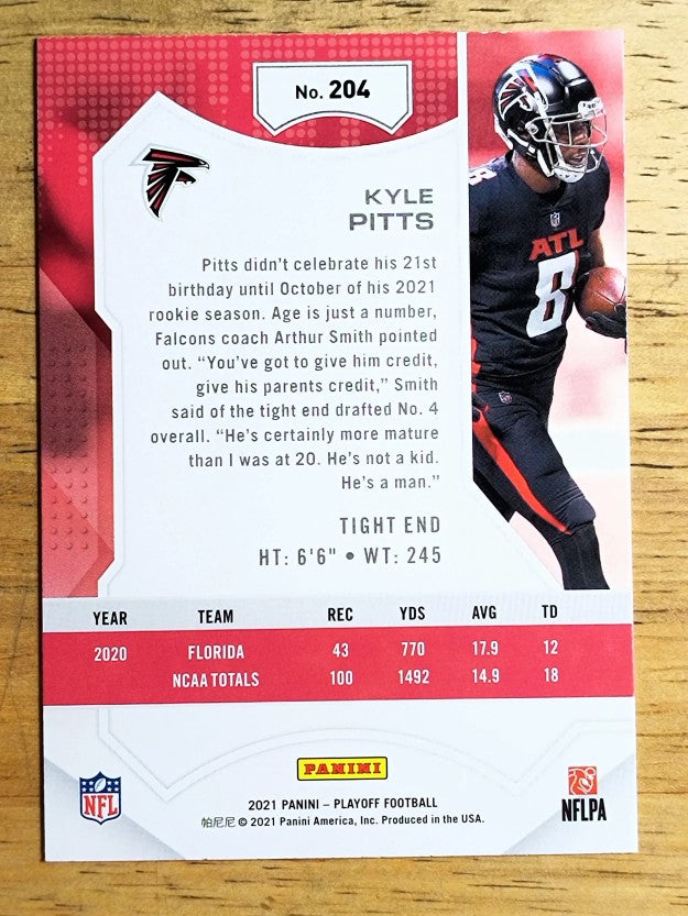 2021 Playoff #204 Kyle Pitts RC