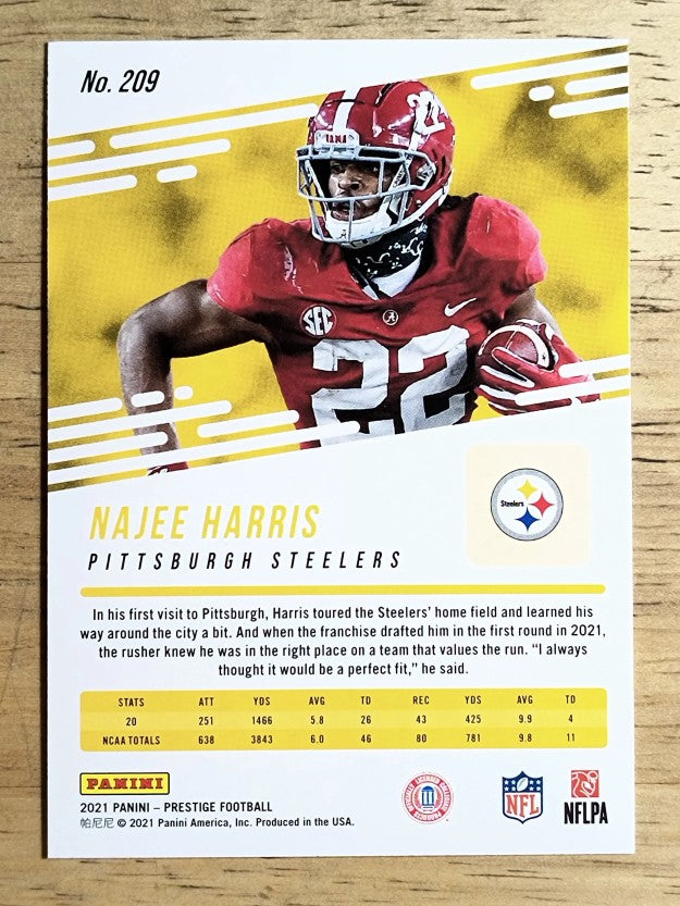 2021 Prestige #209 Najee Harris RC
