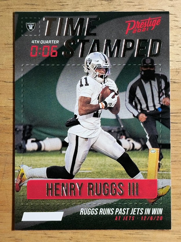 2021 Prestige Time Stamped #13 Henry Ruggs III