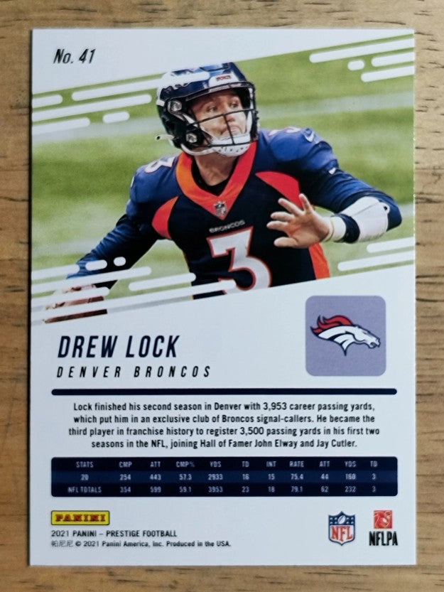 2021 Prestige Xtra Points Diamond #41 Drew Lock