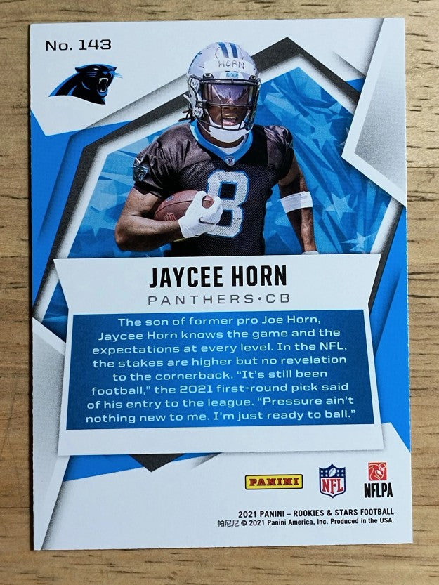 2021 Rookies and Stars #143 Jaycee Horn RC
