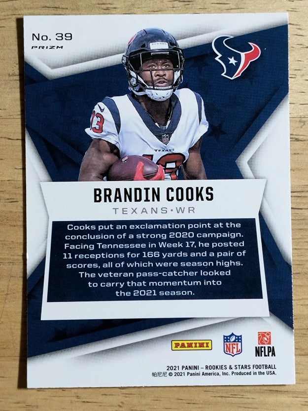 2021 Rookies and Stars Pulsar Prizm #39 Brandin Cooks