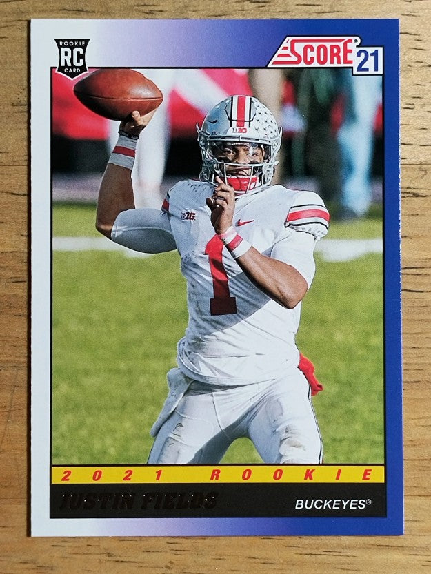 2021 Score '91 Throwback Rookies #2 Justin Fields