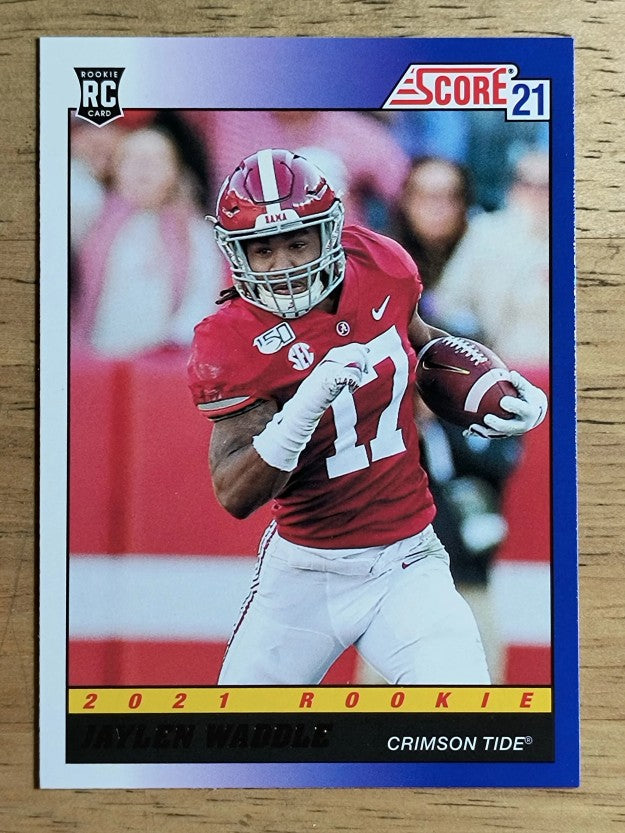 2021 Score '91 Throwback Rookies #7 Jaylen Waddle