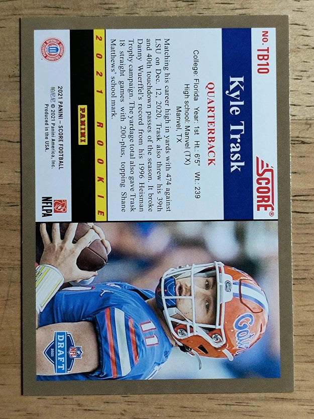 2021 Score '91 Throwback Rookies #10 Kyle Trask