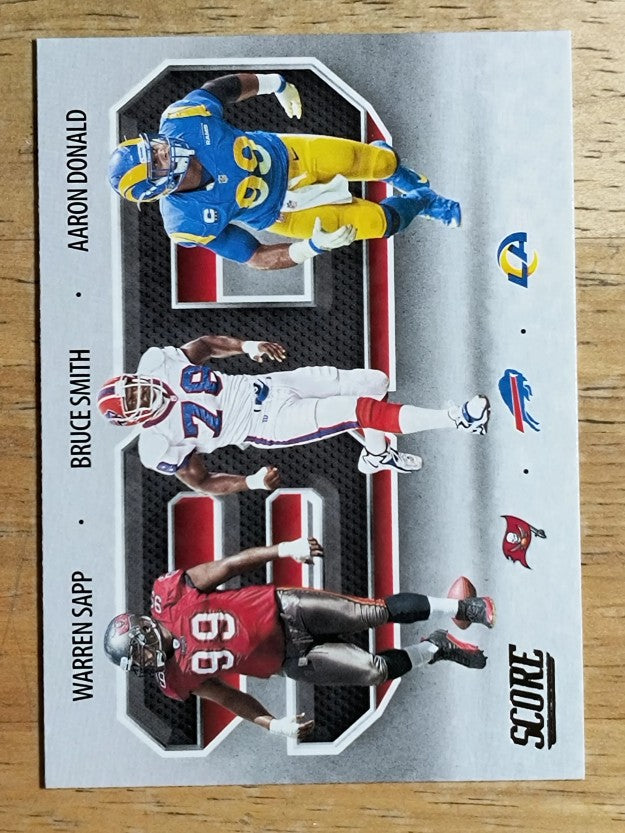2021 Score 3D #7 Aaron Donald/Bruce Smith/Warren Sapp