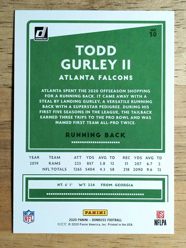 2020 Donruss #30 Todd Gurley II