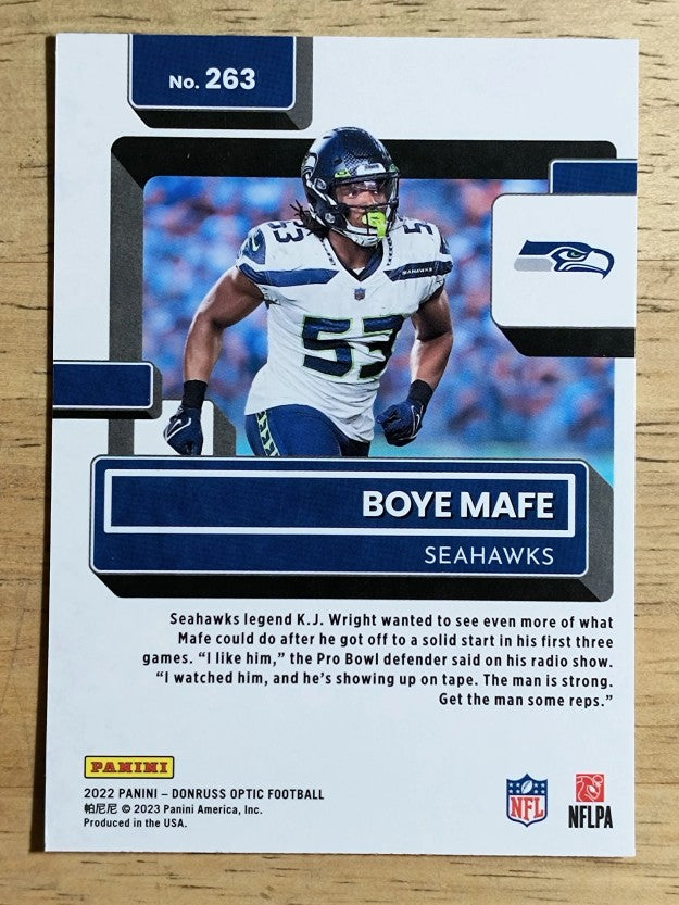 2022 Donruss Optic #263 Boye Mafe RR RC