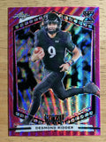 2022 Leaf Draft and Prospects Metal Wave Pink #BDR1 Desmond Ridder