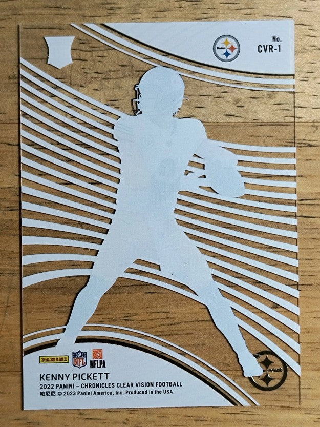 2022 Panini Chronicles Clear Vision Rookies #1 Kenny Pickett