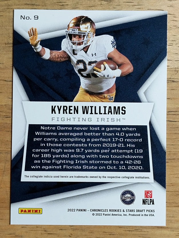 2022 Panini Chronicles Draft Picks Rookies and Stars #9 Kyren Williams