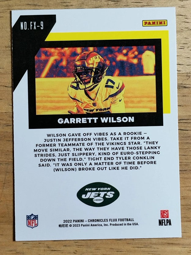 2022 Panini Chronicles Flux Rookies #9 Garrett Wilson
