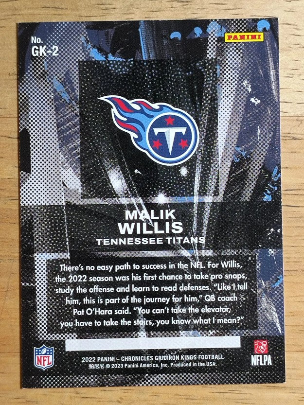 2022 Panini Chronicles Gridiron Kings #2 Malik Willis