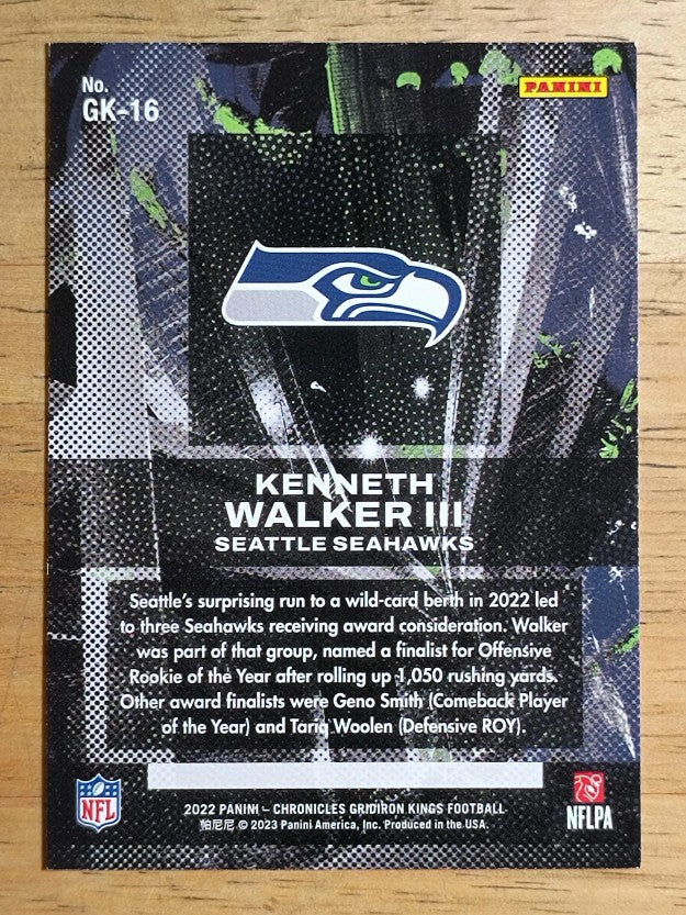 2022 Panini Chronicles Gridiron Kings #16 Kenneth Walker III