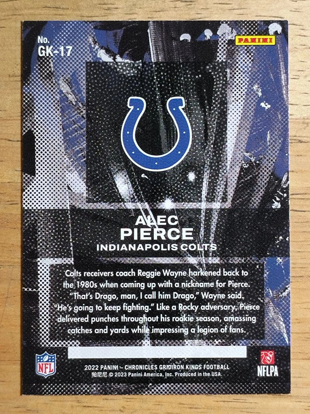 2022 Panini Chronicles Gridiron Kings #17 Alec Pierce