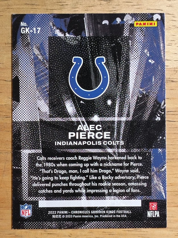2022 Panini Chronicles Gridiron Kings #17 Alec Pierce