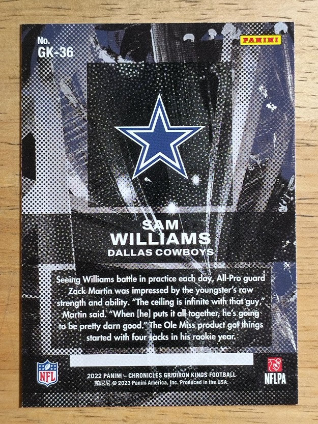 2022 Panini Chronicles Gridiron Kings #36 Sam Williams