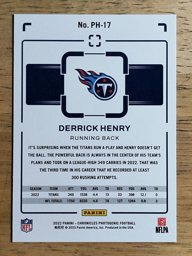 2022 Panini Chronicles Photogenic #17 Derrick Henry