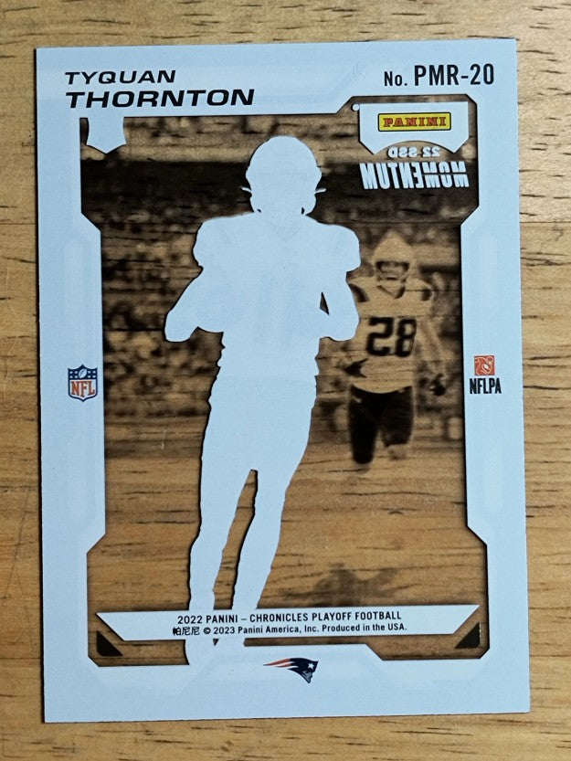 2022 Panini Chronicles Playoff Momentum Rookies #20 Tyquan Thornton