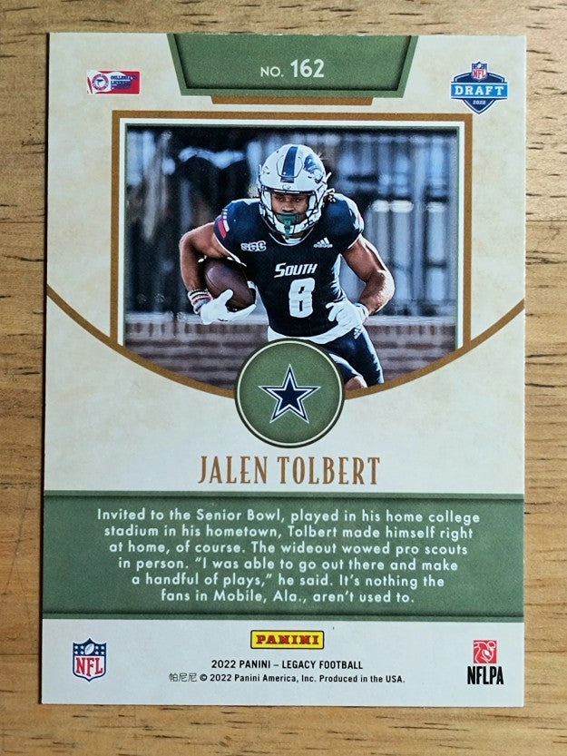2022 Panini Legacy #162 Jalen Tolbert RC